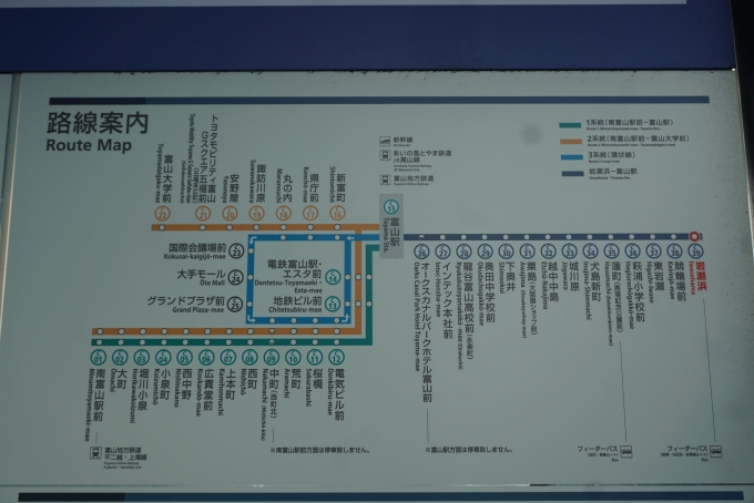 鉄道乗車記録の写真:駅舎・駅施設、様子(7)        「岩瀬浜駅路線図」