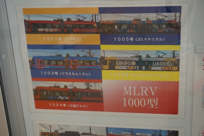 鉄道乗車記録の写真:駅舎・駅施設、様子(11)        「万葉線 MLRV1000形」