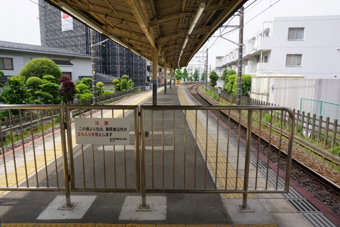 鉄道乗車記録の写真:駅舎・駅施設、様子(2)        「八柱駅ホーム」