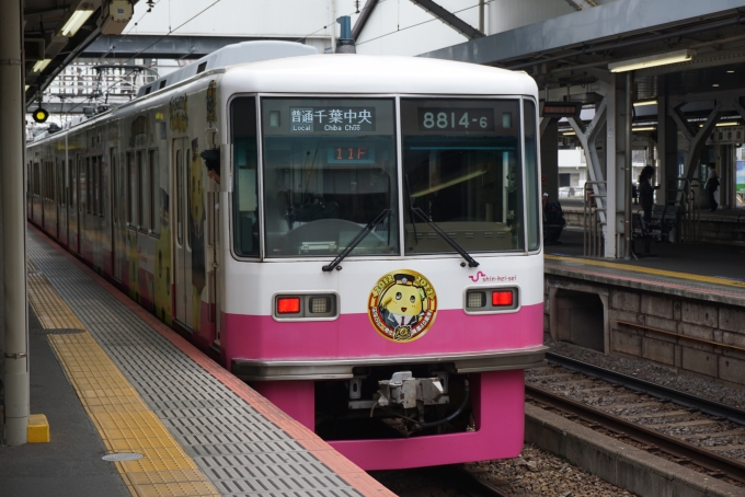 鉄道乗車記録の写真:乗車した列車(外観)(12)        「新京成電鉄 8814-6
降車後に撮影」