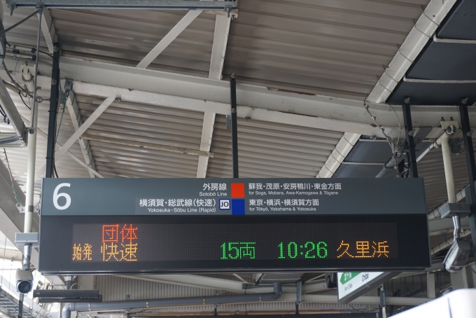 鉄道乗車記録の写真:駅舎・駅施設、様子(8)        「JR千葉駅6番線、団体がDE10形ディーゼル機関車と12系客車」