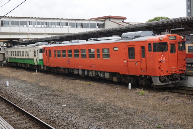 鉄道乗車記録の写真:乗車した列車(外観)(2)        「小湊鐵道 キハ40 3
乗車前に撮影」