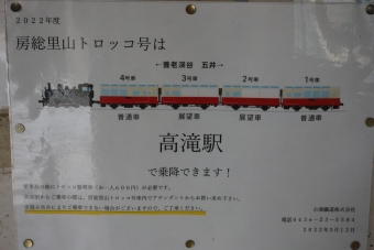 高滝駅から五井駅の乗車記録(乗りつぶし)写真