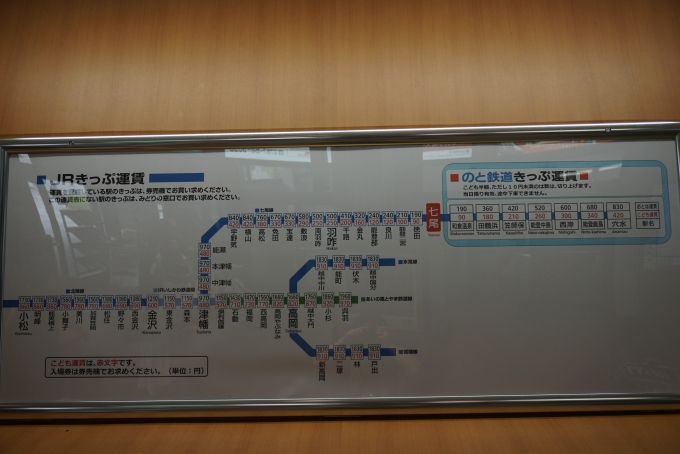 鉄道乗車記録の写真:駅舎・駅施設、様子(11)        「きっぷ運賃」