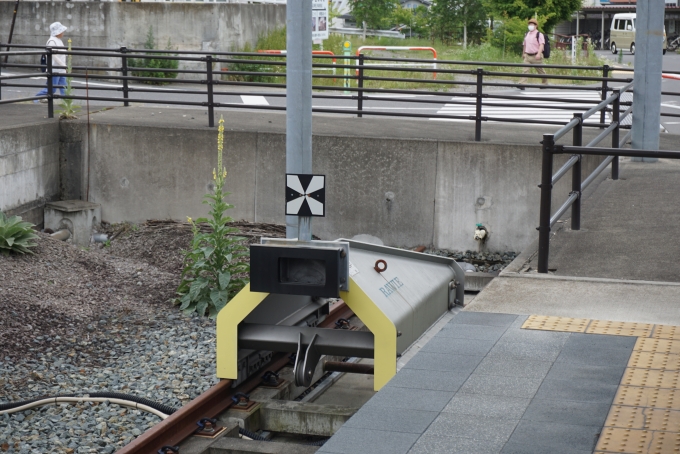 鉄道乗車記録の写真:駅舎・駅施設、様子(10)        「湯田中駅車止め」