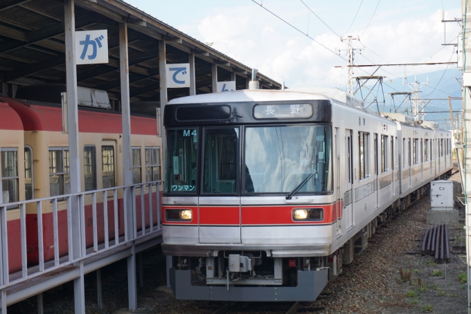 鉄道乗車記録の写真:乗車した列車(外観)(4)        「長野電鉄 3014
乗車前に撮影」