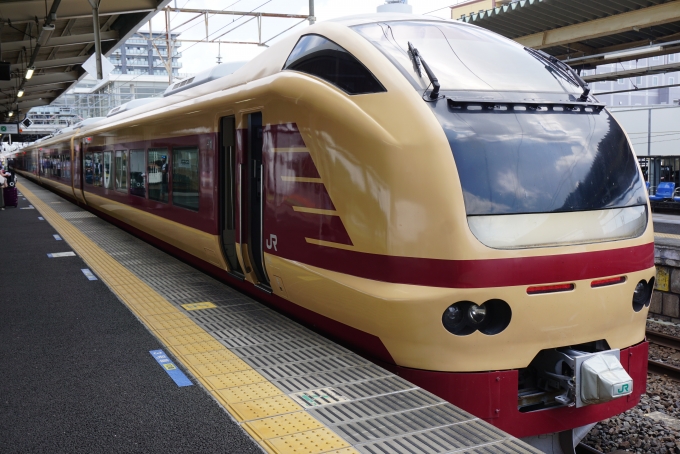 鉄道乗車記録の写真:乗車した列車(外観)(15)        「JR東日本 クロE652-1008
降車後に撮影」