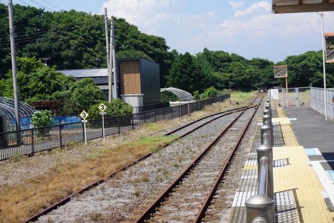 鉄道乗車記録の写真:駅舎・駅施設、様子(6)        「阿字ヶ浦駅車止め」