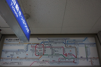 京田辺駅から木津駅の乗車記録(乗りつぶし)写真