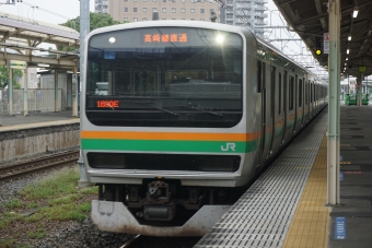 深谷駅から高崎駅の乗車記録(乗りつぶし)写真