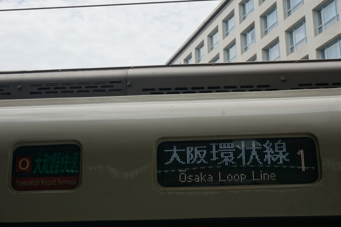 鉄道乗車記録の写真:方向幕・サボ(45)        「大和路快速大阪環状線」