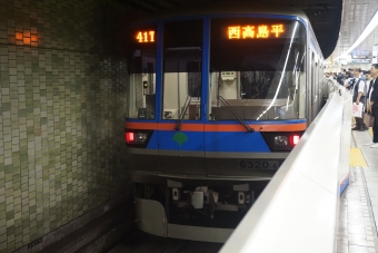 三田駅から日比谷駅の乗車記録(乗りつぶし)写真