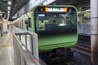鶯谷駅から上野駅の乗車記録(乗りつぶし)写真