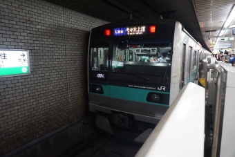 北千住駅から日比谷駅の乗車記録(乗りつぶし)写真