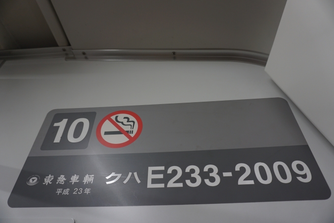 鉄道乗車記録の写真:車両銘板(2)        「JR東日本 クハE233-2009」