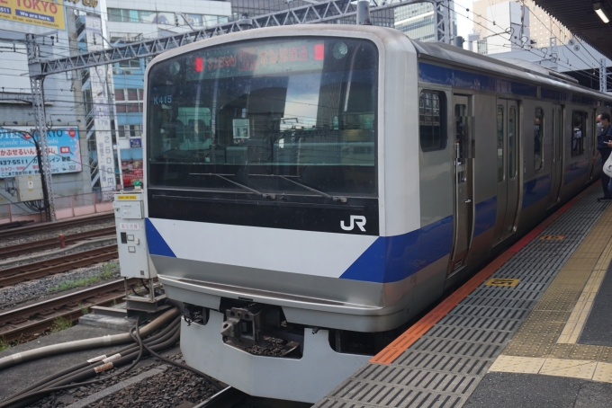 鉄道乗車記録の写真:乗車した列車(外観)(5)        「JR東日本 クハE530-15
乗車前に撮影」