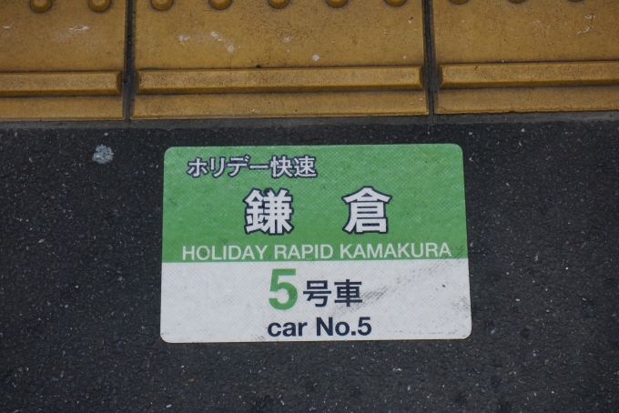 鉄道乗車記録の写真:駅舎・駅施設、様子(1)        「ホリデー快速鎌倉5号車」