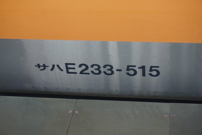 鉄道乗車記録の写真:駅舎・駅施設、様子(2)        「JR東日本 サハE233-515」