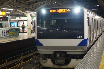 東京駅から北千住駅の乗車記録(乗りつぶし)写真