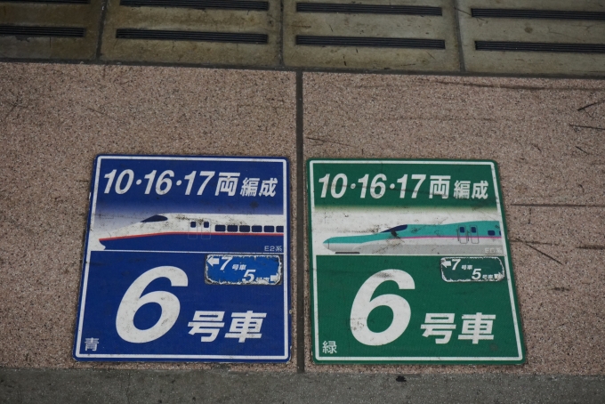 鉄道乗車記録の写真:駅舎・駅施設、様子(4)        「大宮駅6号車案内」