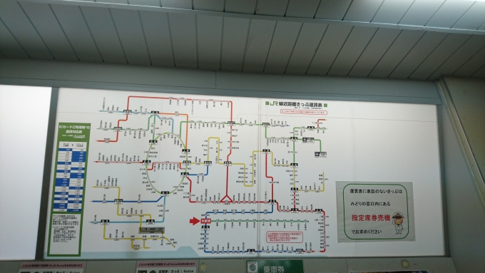 鉄道乗車記録の写真:駅舎・駅施設、様子(4)        「木更津駅きっぷ運賃」