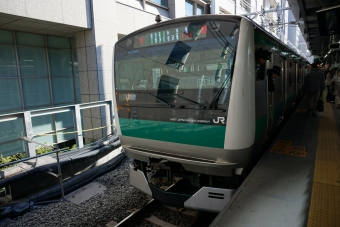 渋谷駅から羽沢横浜国大駅の乗車記録(乗りつぶし)写真