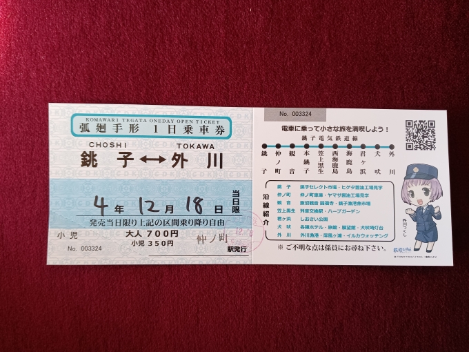 鉄道乗車記録の写真:きっぷ(10)        「弧廻手形（1日乗車券）」