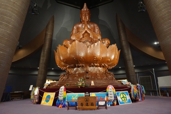 鉄道乗車記録の写真:旅の思い出(19)        「沖縄平和祈念堂の大仏」