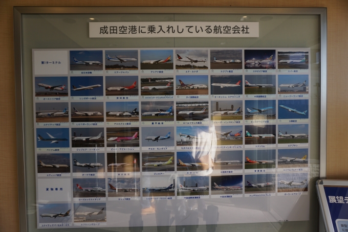鉄道乗車記録の写真:旅の思い出(13)        「成田空港に乗り入れしている航空会社」