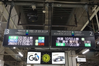 北千住駅から日暮里駅の乗車記録(乗りつぶし)写真