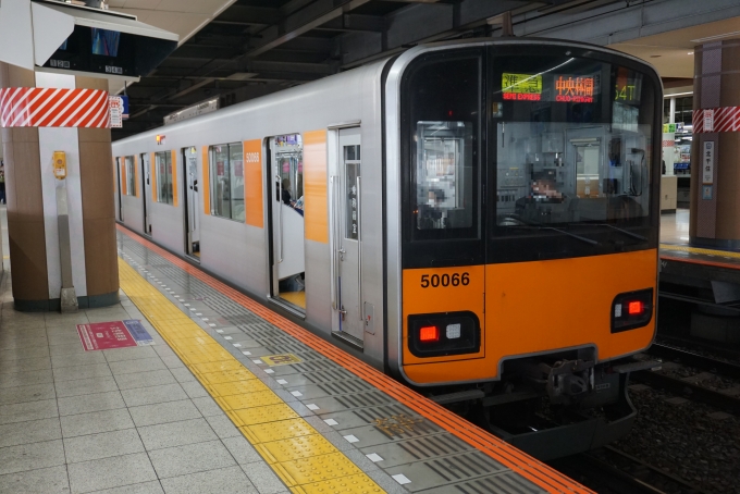 鉄道乗車記録の写真:乗車した列車(外観)(2)        「東武鉄道 50066」