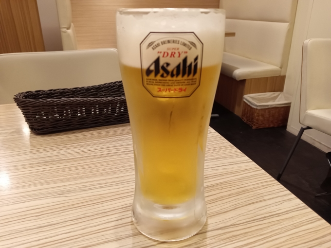 鉄道乗車記録の写真:旅の思い出(13)        「東京純豆腐池袋店生ビール」