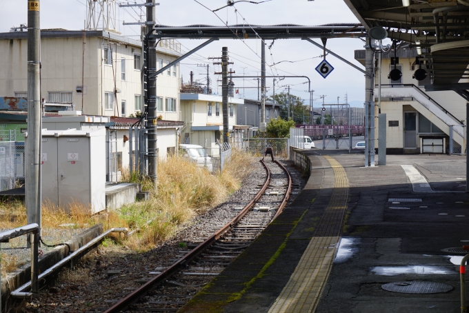 鉄道乗車記録の写真:駅舎・駅施設、様子(3)        「身延線富士駅1番線車止め」