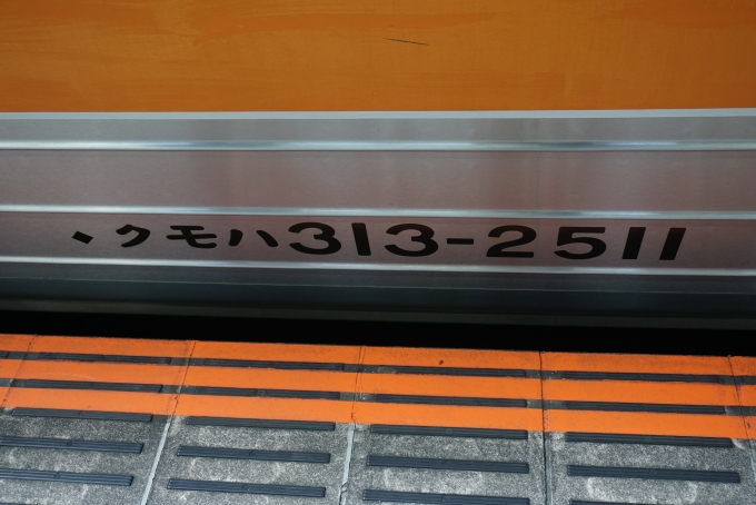 鉄道乗車記録の写真:車両銘板(3)        「JR東海 クモハ313-2511」
