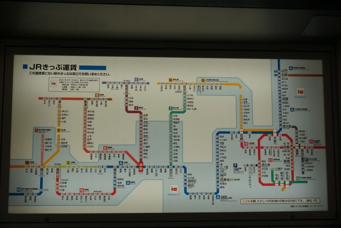 鉄道乗車記録の写真:駅舎・駅施設、様子(2)        「姫路駅きっぷ運賃」