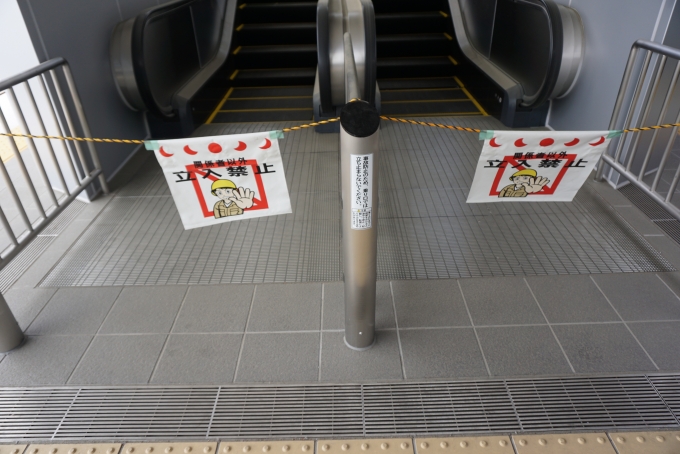 鉄道乗車記録の写真:旅の思い出(58)        「JR宇都宮駅に向かうエスカレーターは立入禁止」