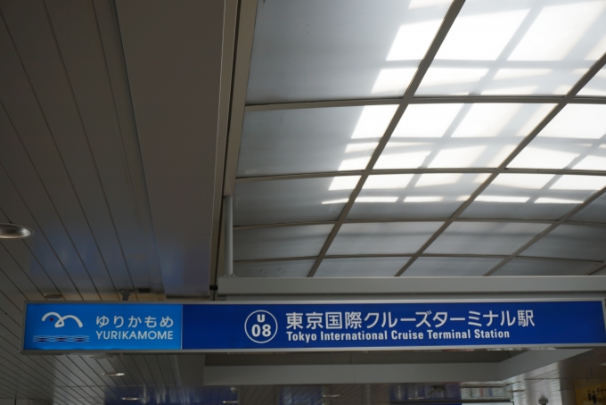 鉄道乗車記録の写真:駅舎・駅施設、様子(9)        「ゆりかもめ東京国際クルーズターミナル駅」