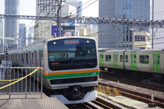 鉄道乗車記録の写真:乗車した列車(外観)(4)        「JR東日本 クハE231-8047
乗車前に撮影」