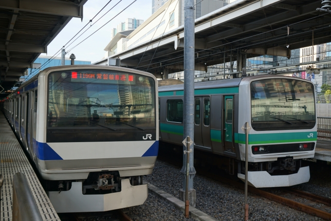 鉄道乗車記録の写真:乗車した列車(外観)(2)        「左がJR東日本 クハE530-8、
右がJR東日本 クハE230-76」