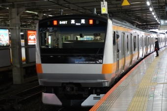 西国分寺駅から立川駅の乗車記録(乗りつぶし)写真