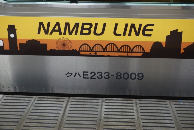 鉄道乗車記録の写真:車両銘板(4)        「JR東日本 クハE233-8009」