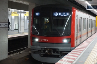 茅場町駅から上野駅の乗車記録(乗りつぶし)写真