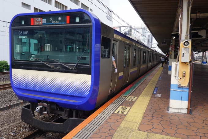 鉄道乗車記録の写真:乗車した列車(外観)(2)        「JR東日本 クハE235-1008」