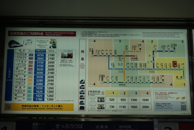 鉄道乗車記録の写真:駅舎・駅施設、様子(12)        「近鉄鳥羽駅特急きっぷ運賃」