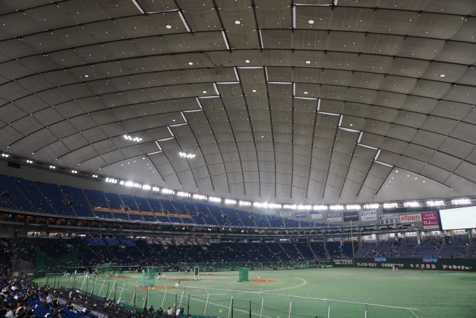 鉄道乗車記録の写真:旅の思い出(13)        「東京ドーム試合前風景」