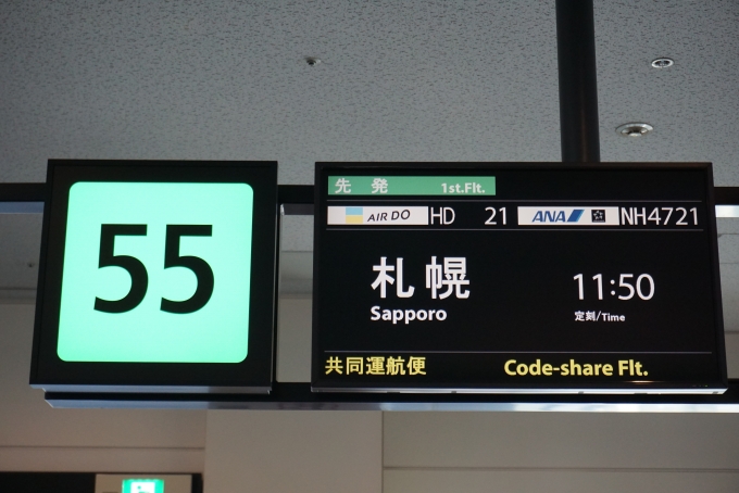 鉄道乗車記録の写真:旅の思い出(8)        「エアドゥ、定刻11時50分札幌」