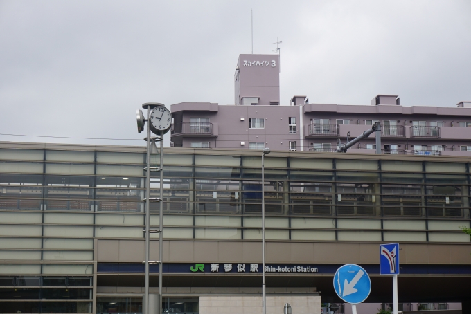 鉄道乗車記録の写真:駅舎・駅施設、様子(1)        「新琴似駅駅舎」