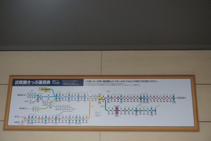 鉄道乗車記録の写真:駅舎・駅施設、様子(2)        「新琴似駅きっぷ運賃」