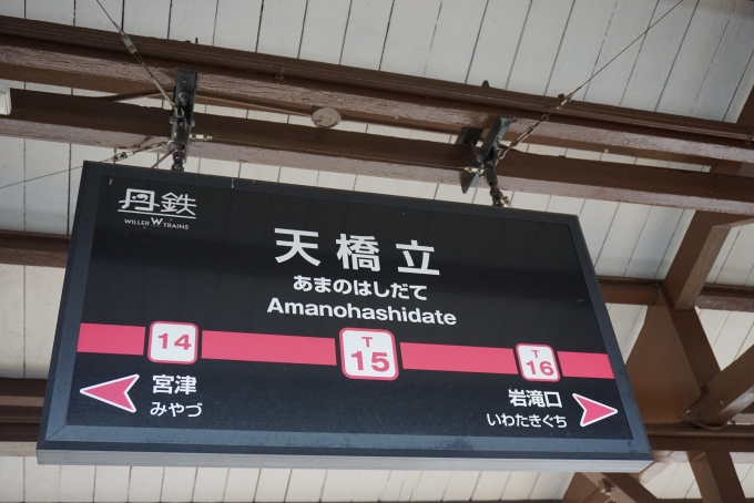 鉄道乗車記録の写真:駅名看板(15)        「天橋立駅」
