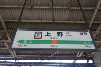 上野駅から行田駅の乗車記録(乗りつぶし)写真